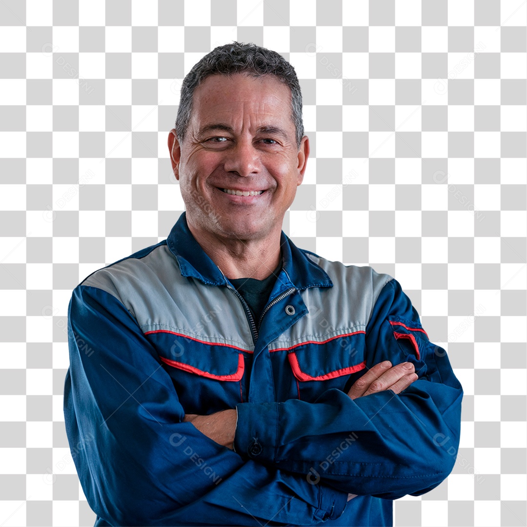 Homem Mecânico Oficina PNG Transparente