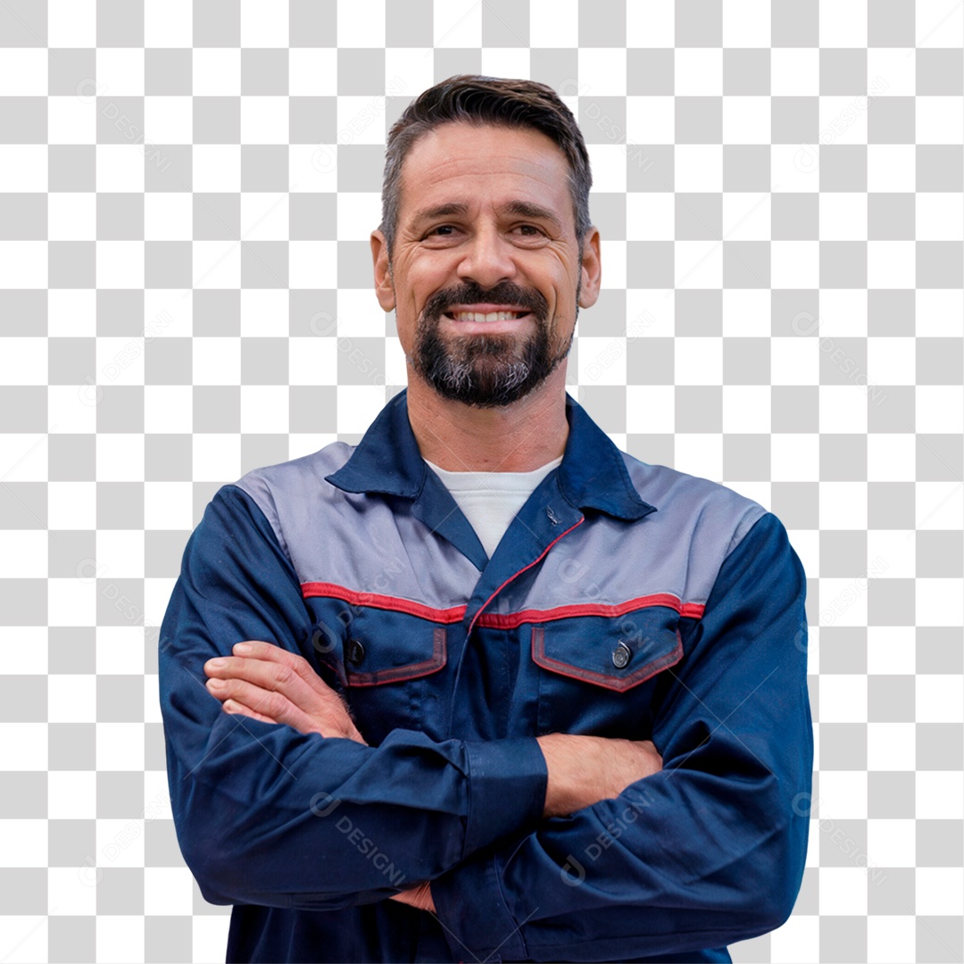 Homem Mecânico Oficina PNG Transparente