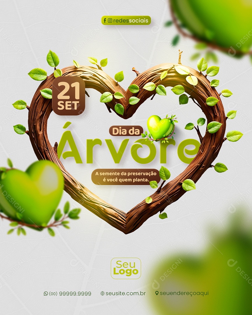 Story Dia da Árvore 21 de Setembro Preserve Social Media PSD Editável