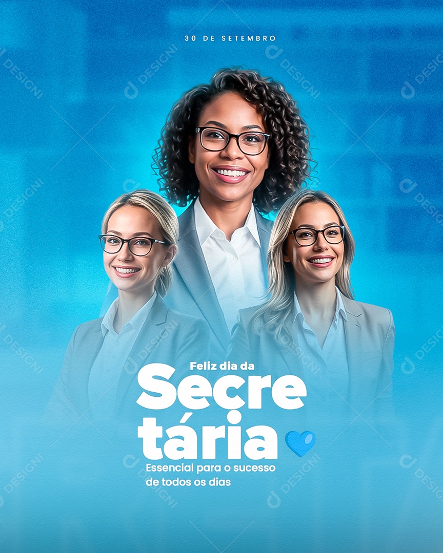 Dia Da Secretária 30 de Setembro Social Media PSD Editável