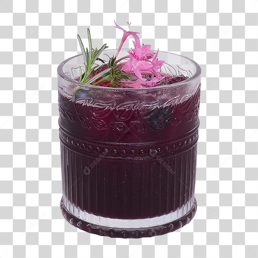 Bebida Drink em Taça PNG Transparente