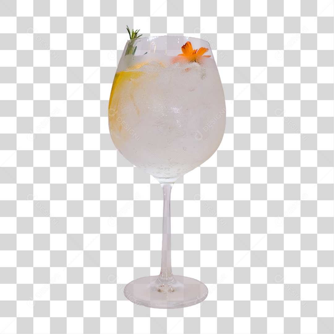 Bebida Drink em Taça PNG Transparente