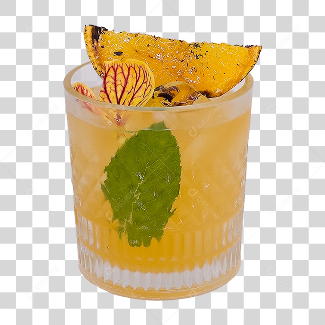 Bebida Drink em Taça PNG Transparente