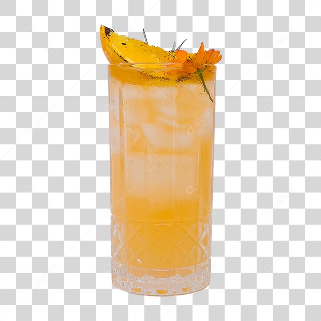 Bebida Drink em Taça PNG Transparente