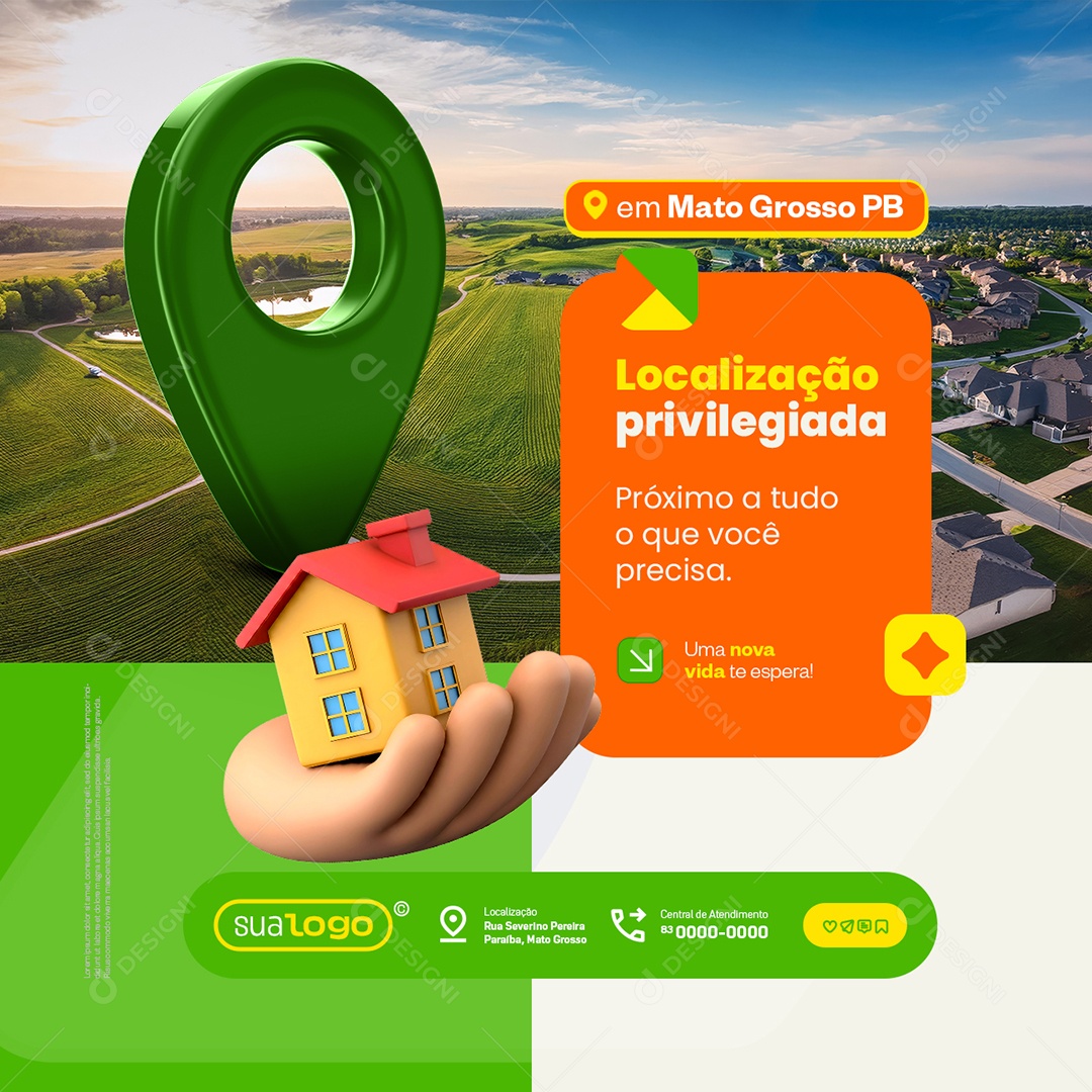 Loteamento Localização Privilegiada Social Media PSD Editável