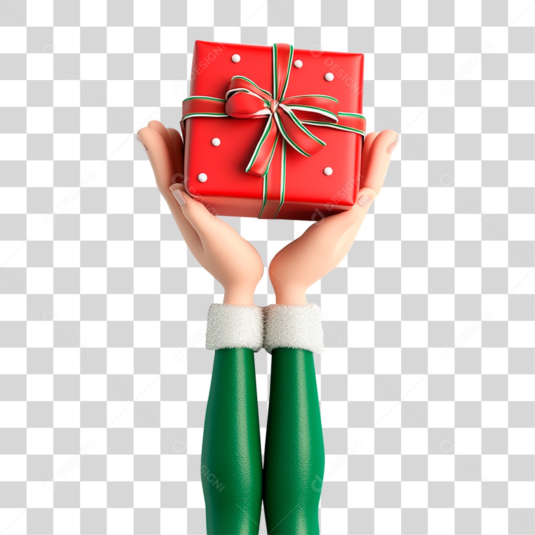 Hands with PNG Gift Transparent