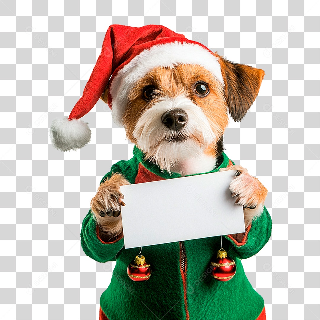 Animal Pet Mascote de Natal PNG Transparente