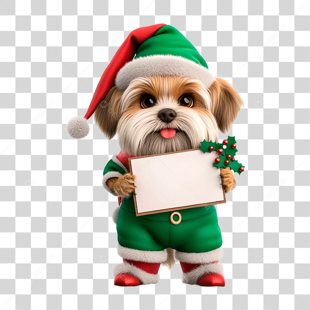 Animal Pet Mascote de Natal PNG Transparente