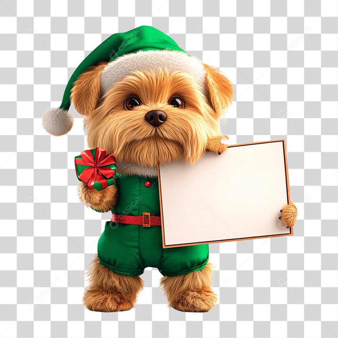 Animal Pet Mascote de Natal PNG Transparente