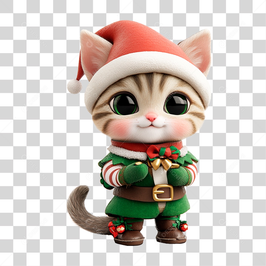 Animal Pet Mascote de Natal PNG Transparente