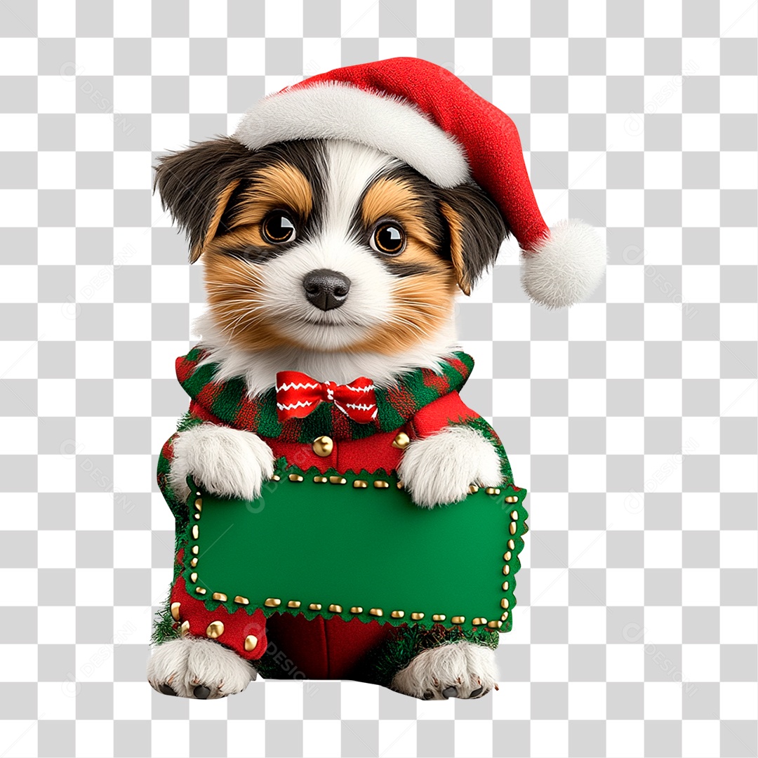 Animal Pet Mascote de Natal PNG Transparente