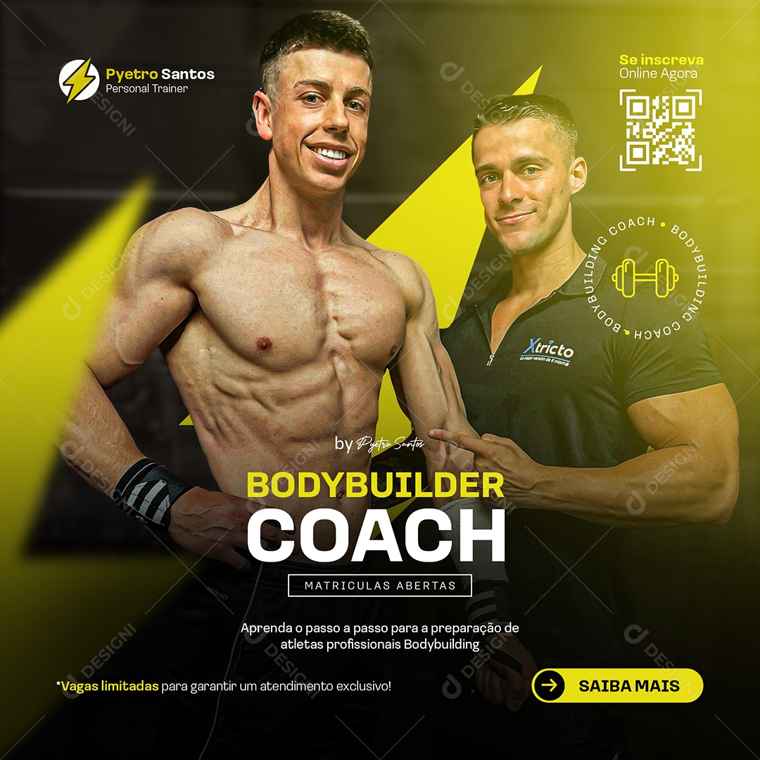 Personal Treiner Coach Social Media PSD Editável