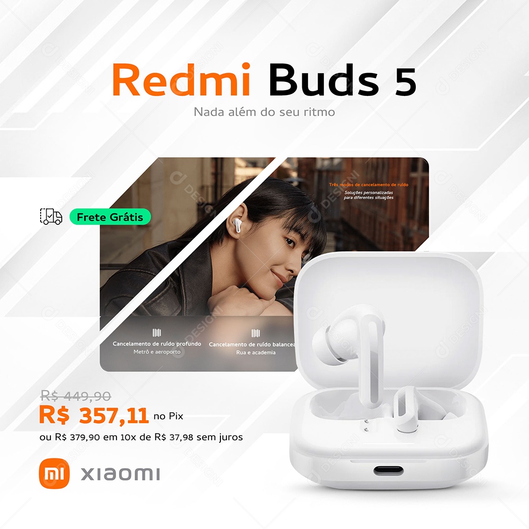 Lojas Xiaomi produtos eletrônicos Social Media PSD Editável