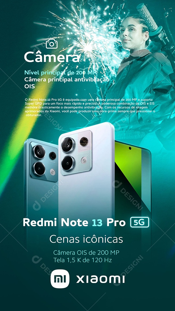 Story Loja de Celulares Xiaomi Social Media PSD Editável