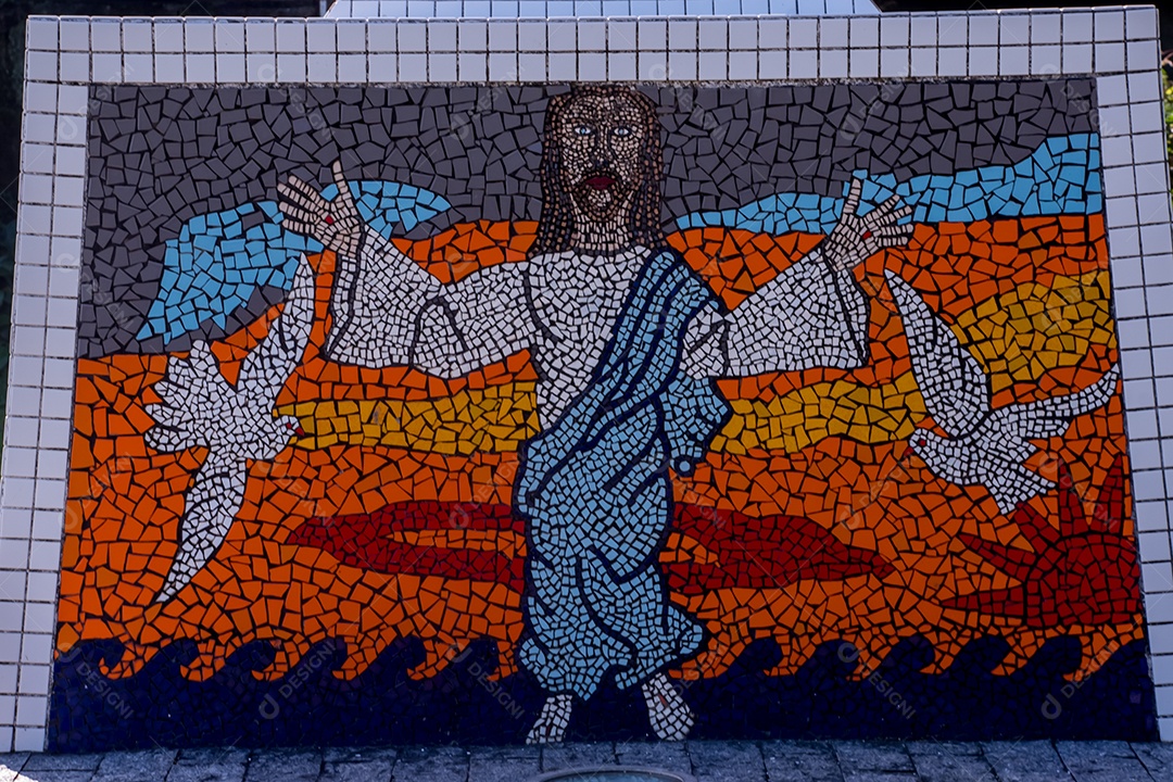 Imagem semelhante de Jesus na ponta do Sambaqui Floripa Brasil