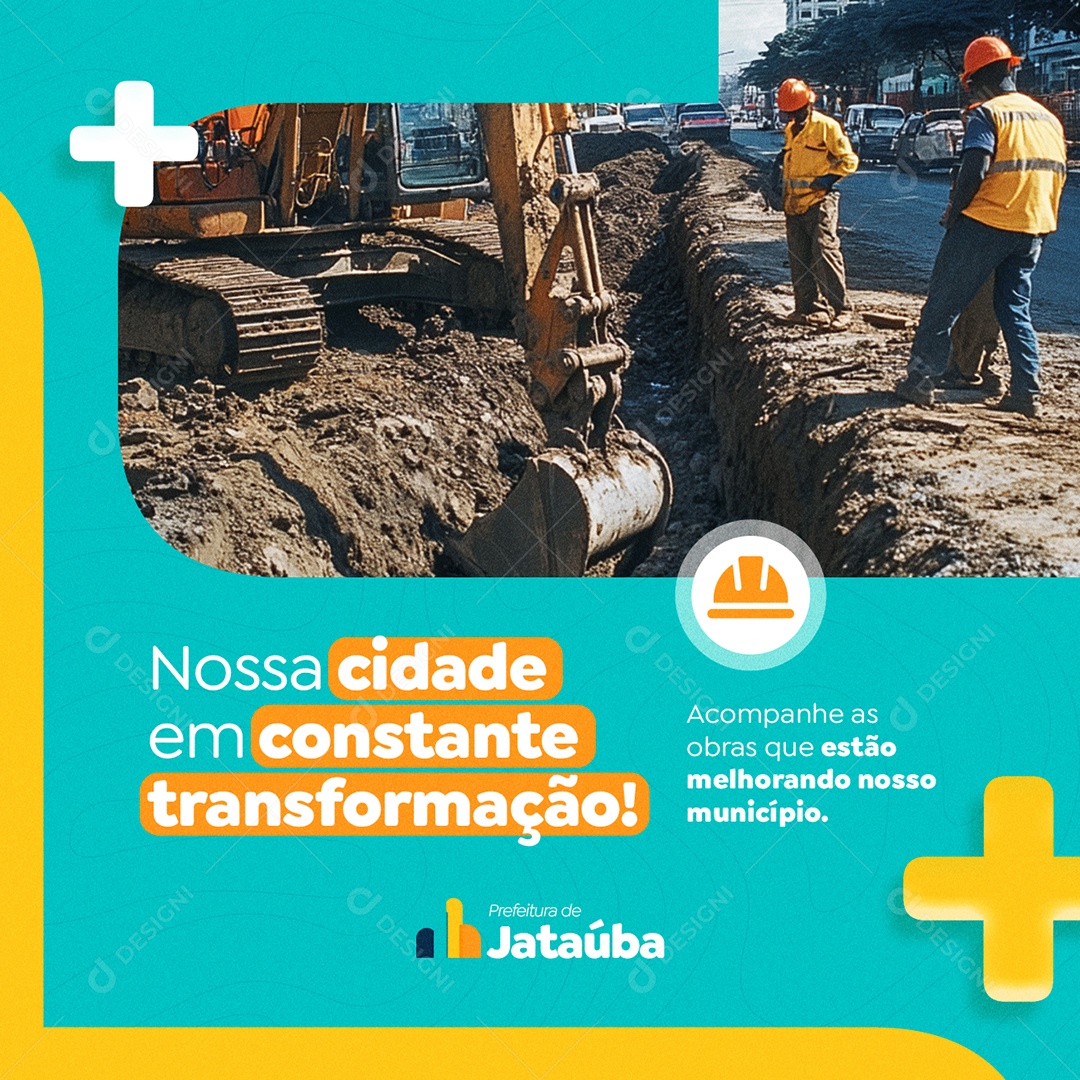 Prefeitura Nossa Cidade em Constante Transformação Social Media PSD Editável
