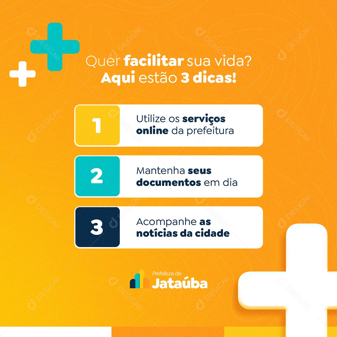 Prefeitura Quer Facilitar sua Vida Social Media PSD Editável