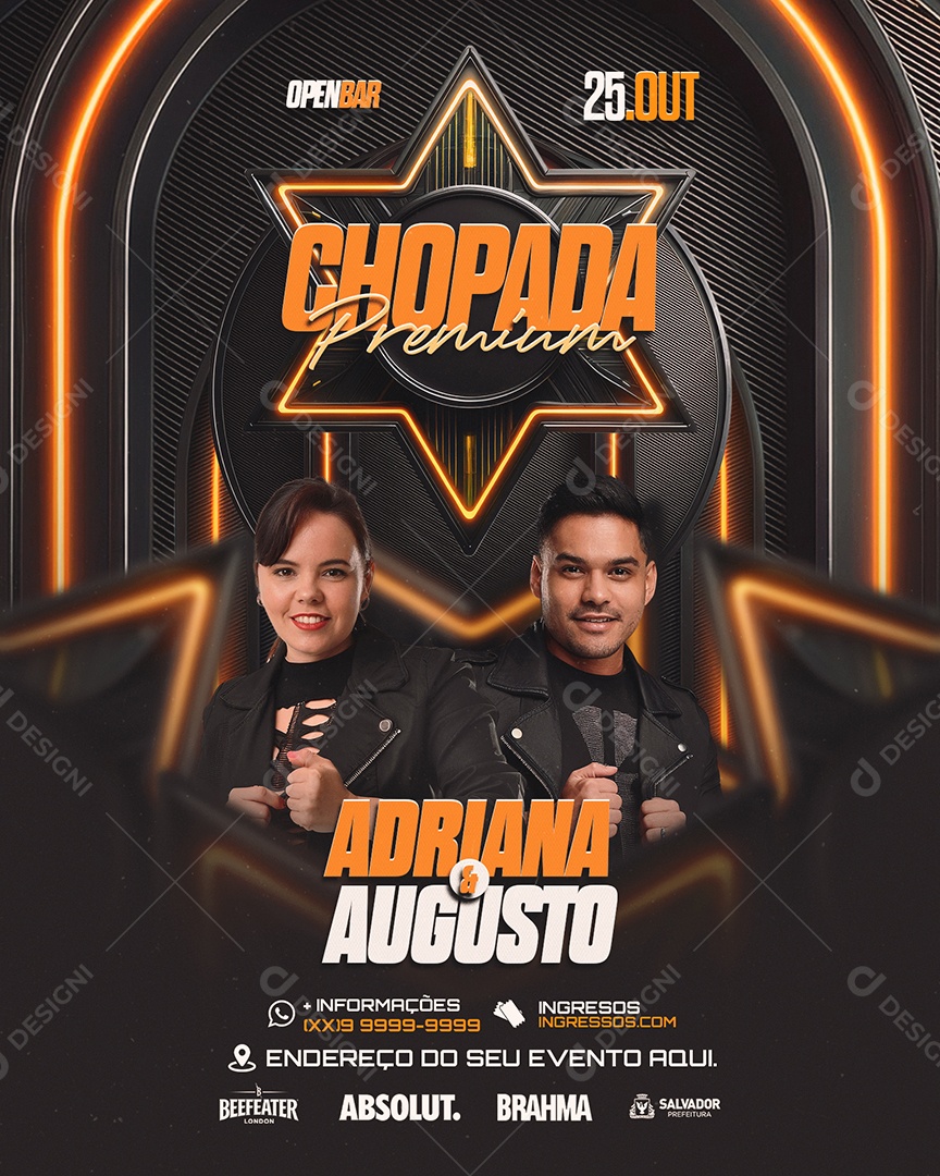 Flyer Halloween Chopada Social Media PSD Editável