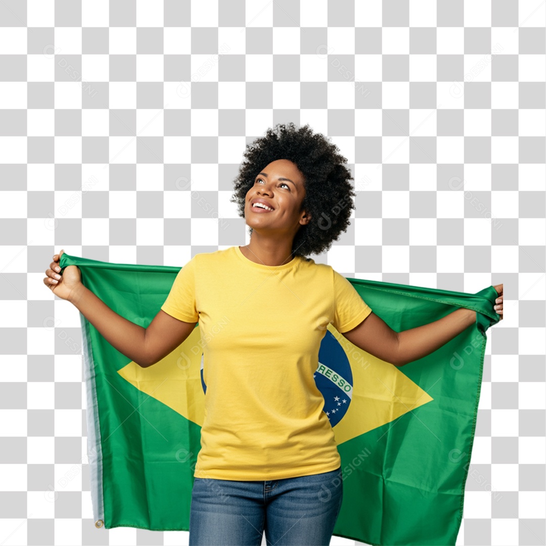 Criança com Camisa Amarela Dia da Proclamação da Republica PNG Transparente