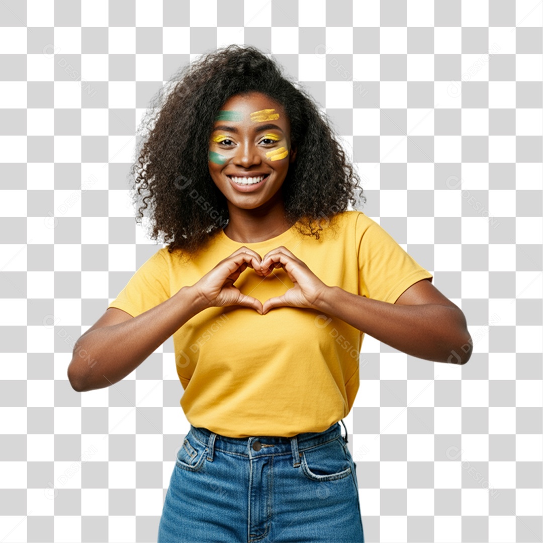 Homem com Camisa Amarela Dia da Proclamação da Republica PNG Transparente