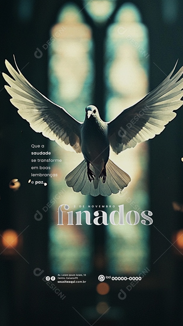 Story Dia de Finados 02 de Novembro Social Media PSD Editável