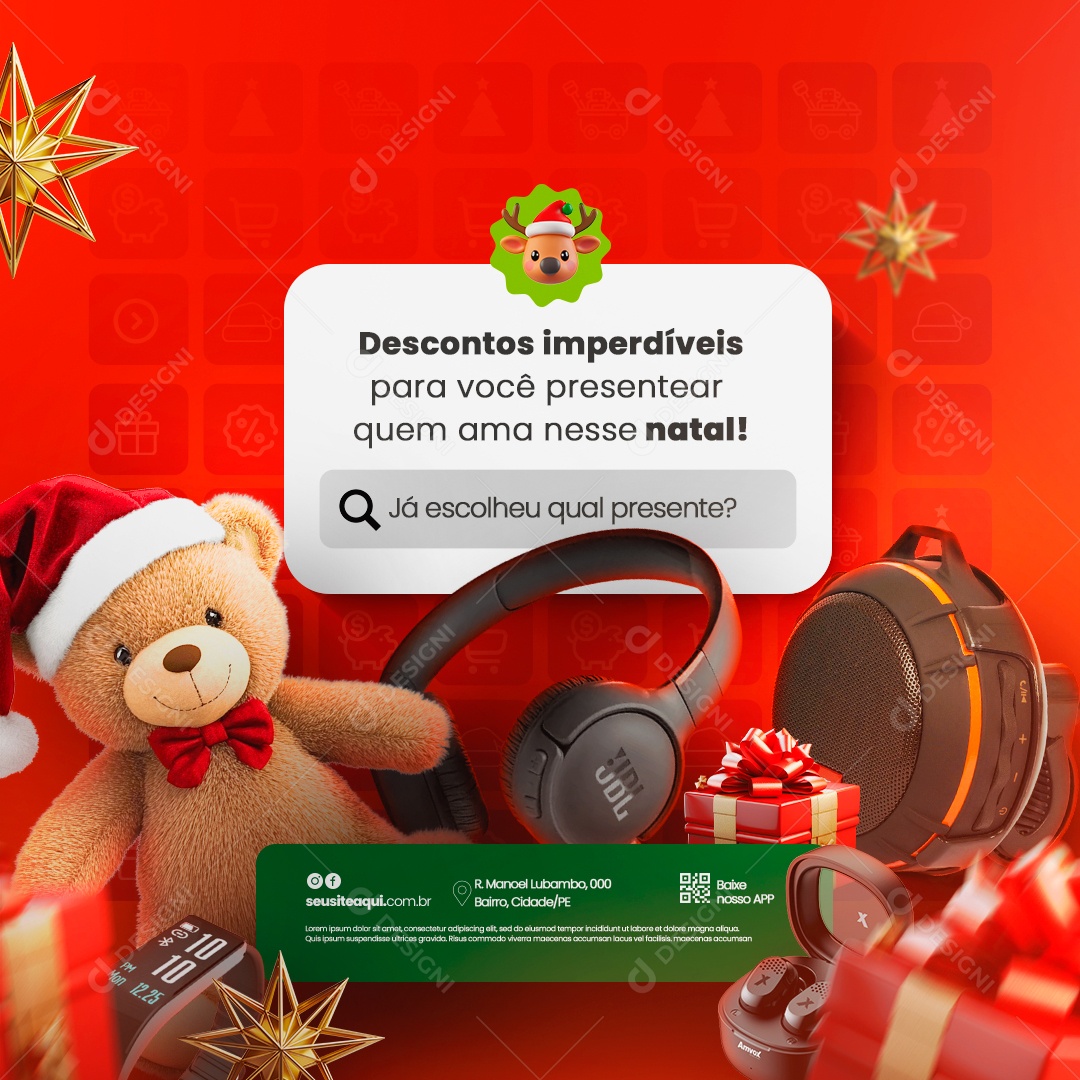 Loja de Descontos Imperdíveis Social Media PSD Editável