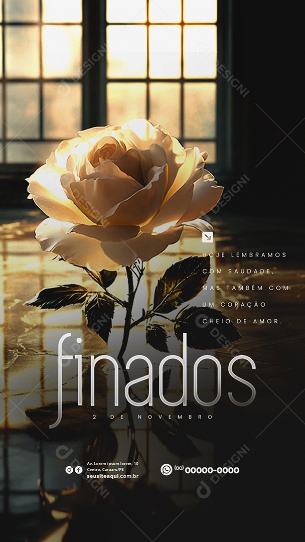 Social Media Story Dia de Finados 02 de Novembro PSD Editável