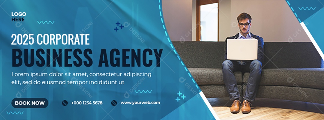 Banner Oficina de Negócios Social Media PSD Editável