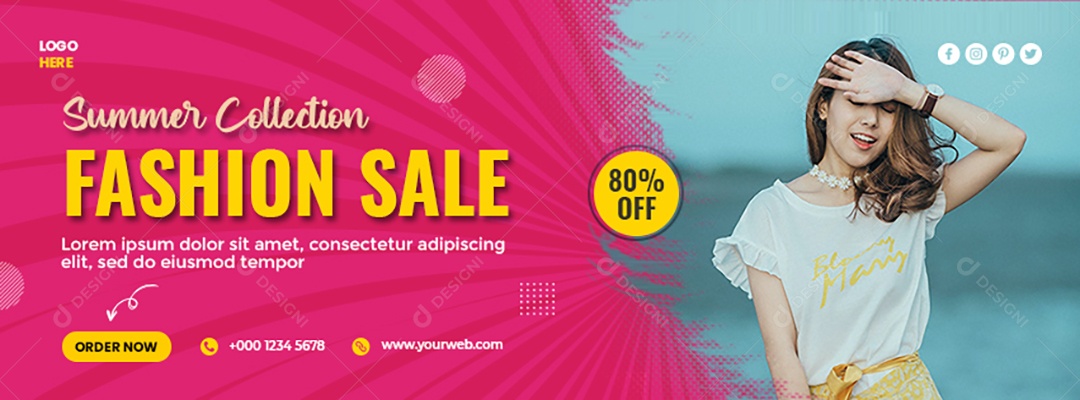 Loja de Roupas Oferta Social Media PSD Editável