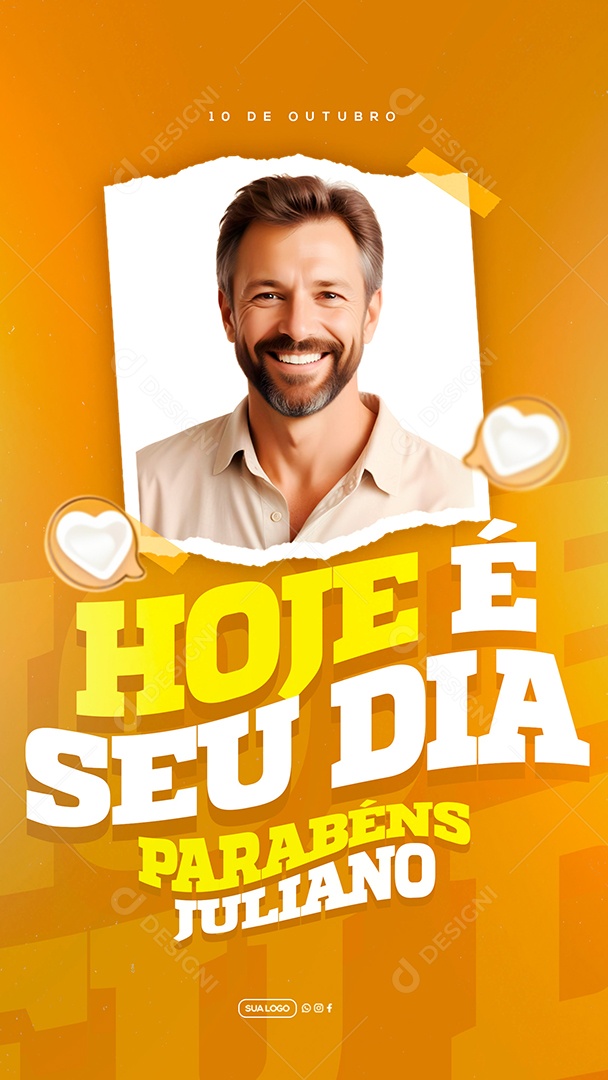 Story Aniversário Parabéns Social Media PSD Editável