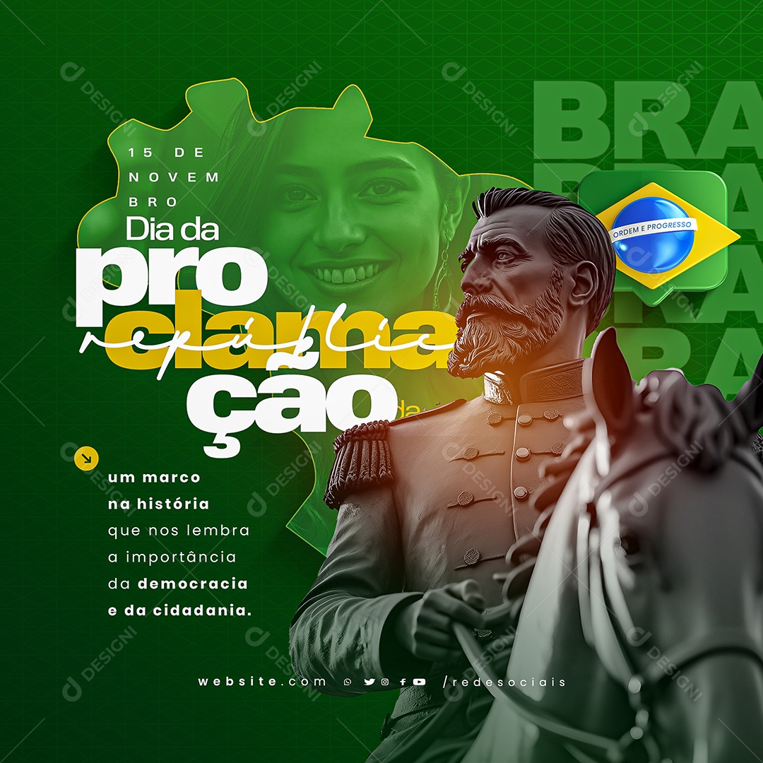 Proclamation Day Republic 15 November Social Media PSD Editable
