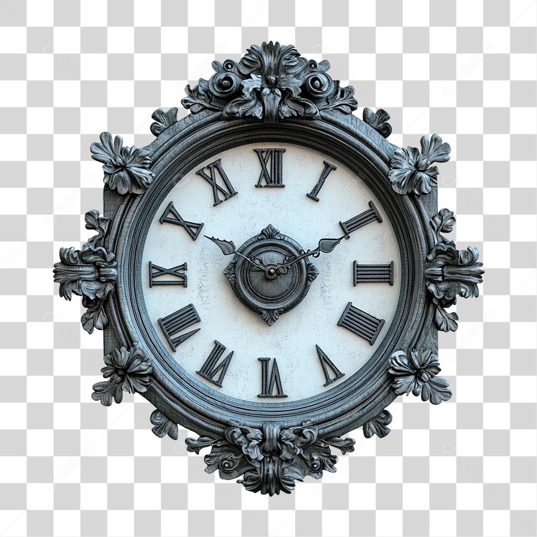 Relógio Antigo de Parede PNG Transparente