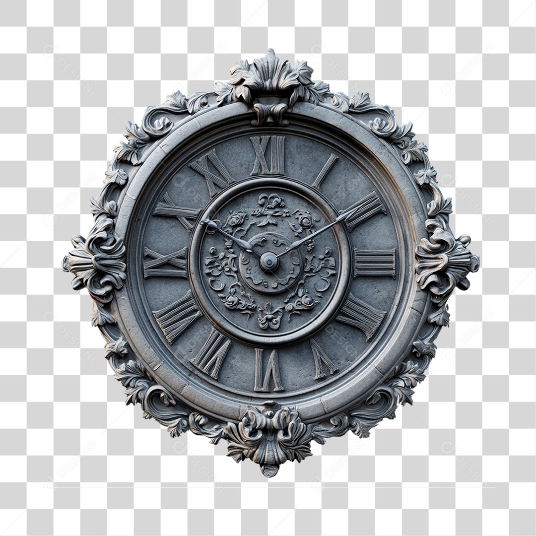 Relógio Antigo de Parede PNG Transparente