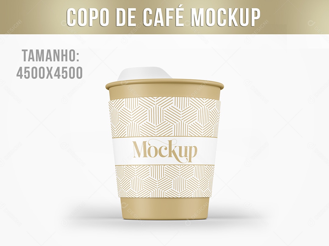 Copo de Café Mockup PSD Editável