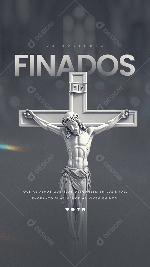 Story Dia de Finados 02 de Novembro Social Media PSD Editável
