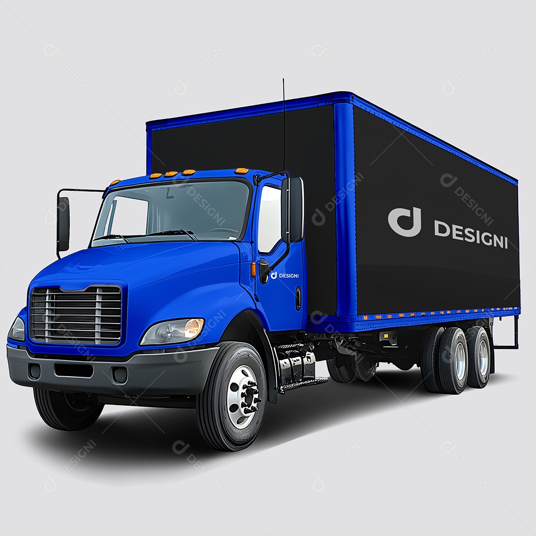 Mockup de Caminhão Frente PSD Editável
