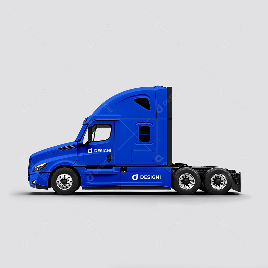 Mockup de Caminhão Lado PSD Editável