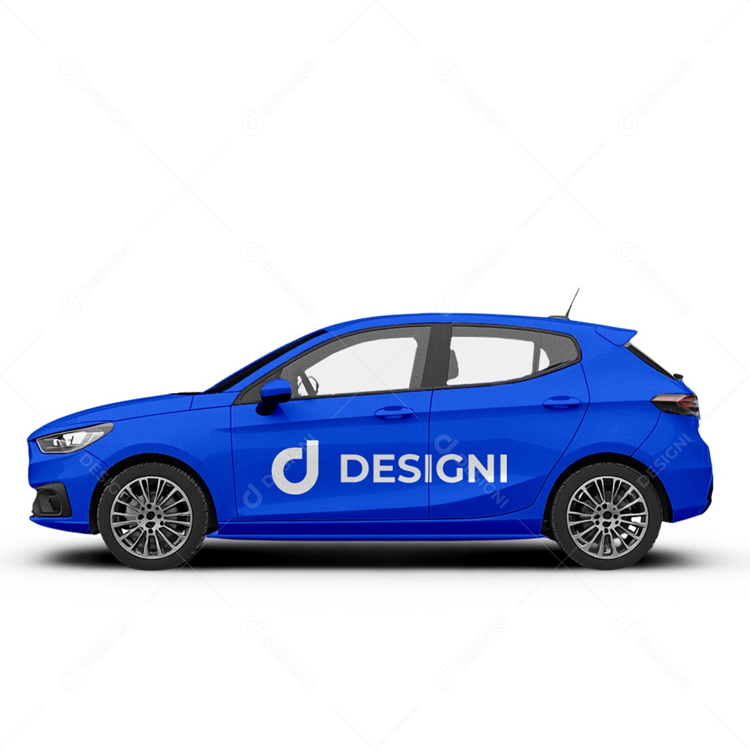 Mockup de Carro Lado PSD Editável