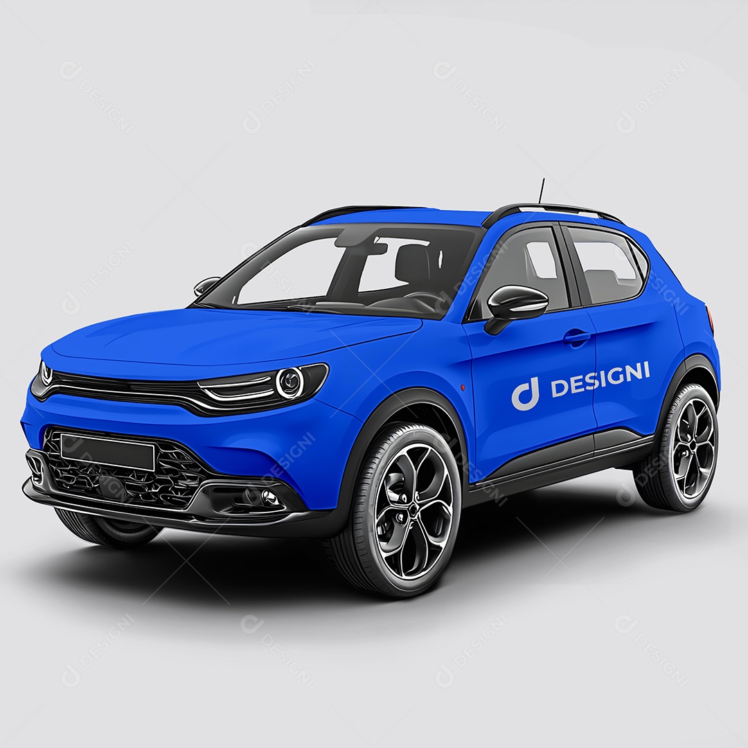 Mockup de Carro Frente PSD Editável