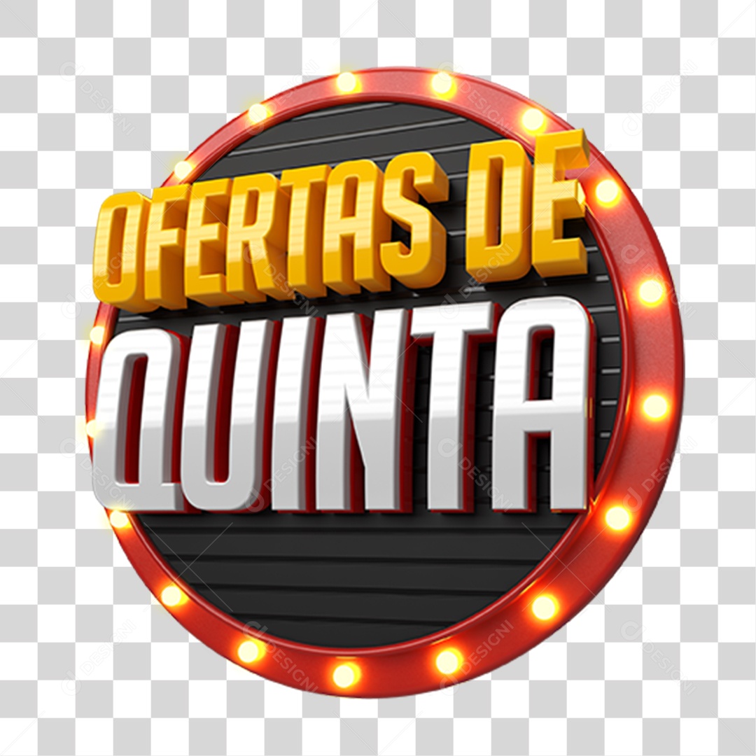 Selo 3D Ofertas de Quinta PNG Transparente