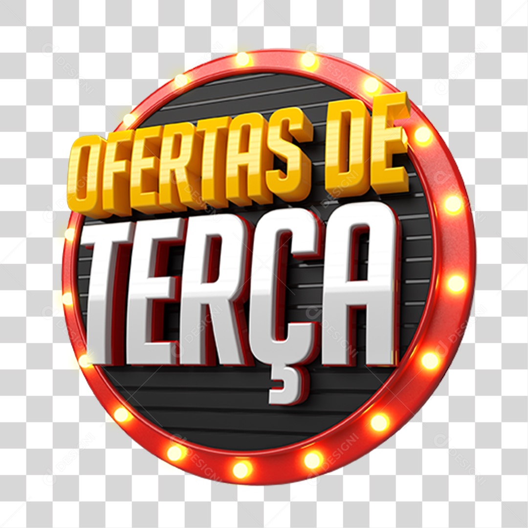 Transparent PNG Tuesday Offers 3D Stamp