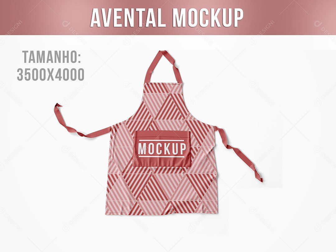 Avental Mockup PSD Editável