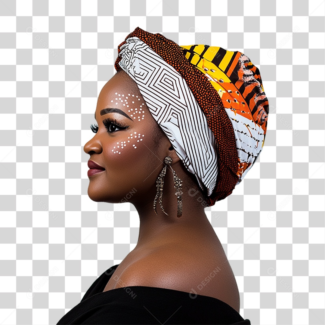 Imagem Mulher Negra Dia da Consciência Negra PNG Transparente