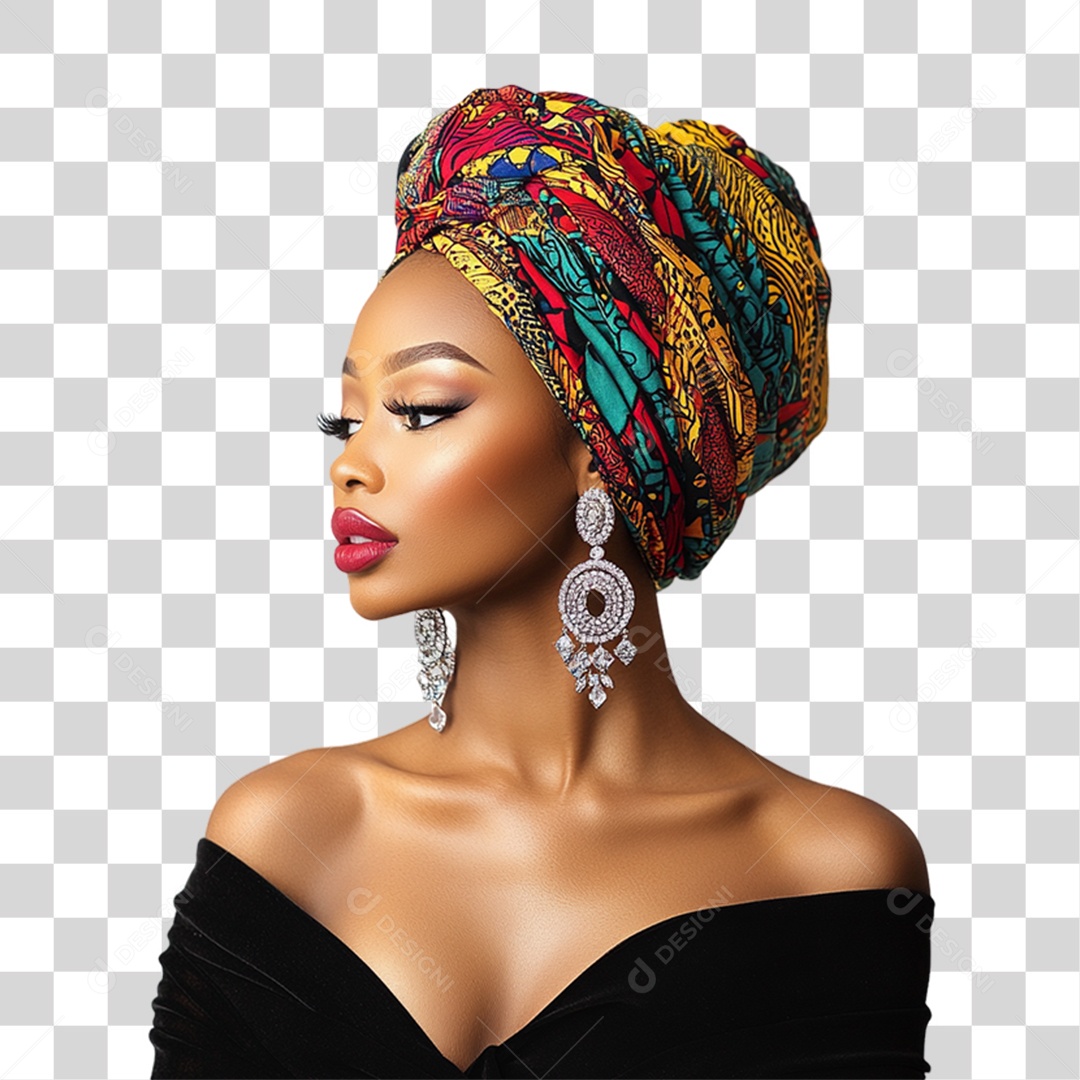 Imagem Mulher Negra Dia da Consciência Negra PNG Transparente