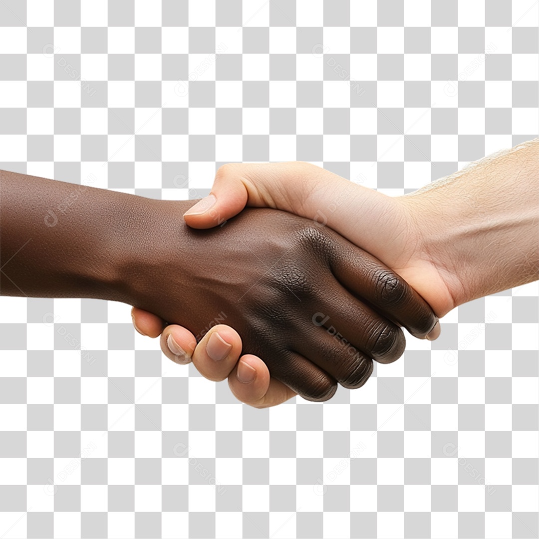 Mãos Dadas Dia da Consciência Negra PNG Transparente