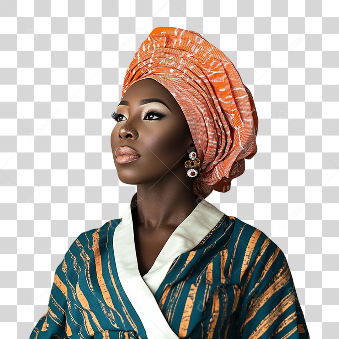 Imagem Mulher Negra Dia da Consciência Negra PNG Transparente