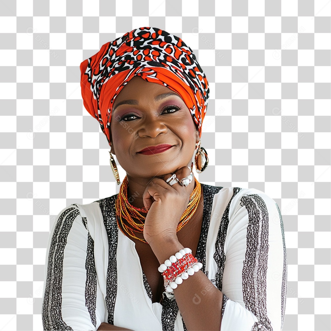 Imagem Mulher Negra Dia da Consciência Negra PNG Transparente