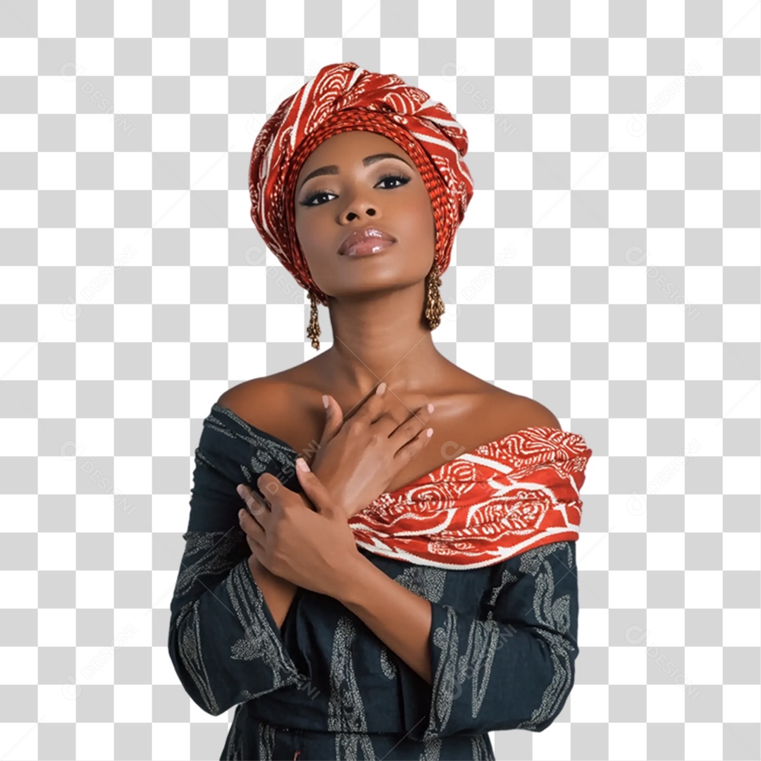 Imagem Mulher Negra Dia da Consciência Negra PNG Transparente