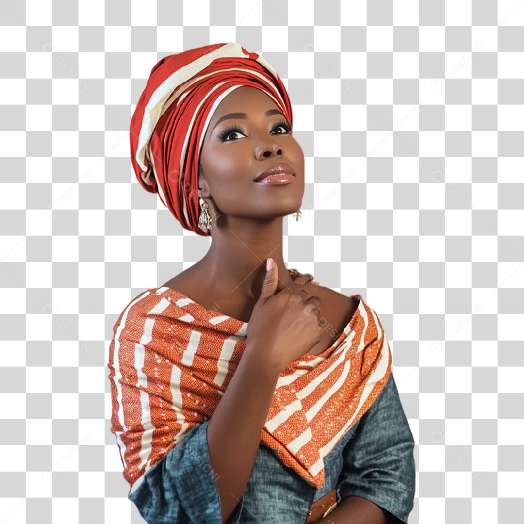 Imagem Mulher Negra Dia da Consciência Negra PNG Transparente