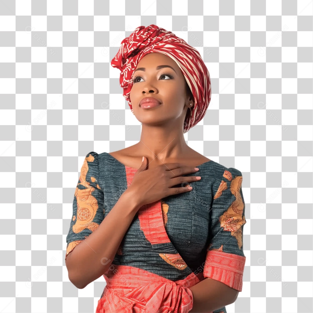 Imagem Mulher Negra Dia da Consciência Negra PNG Transparente